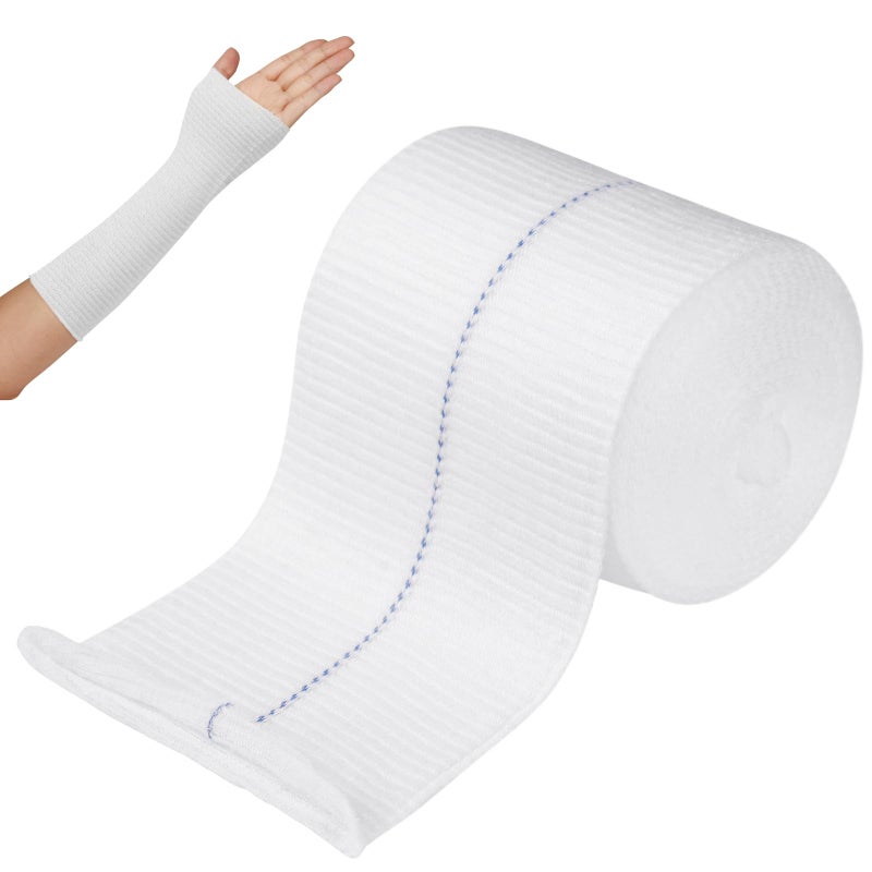Flintronic Tubular Bandages, 7.5cm x 5m Stretch Cotton Bandage, Eczema Conforming Retention, for Arm, Ankle, Wrist - Image 1